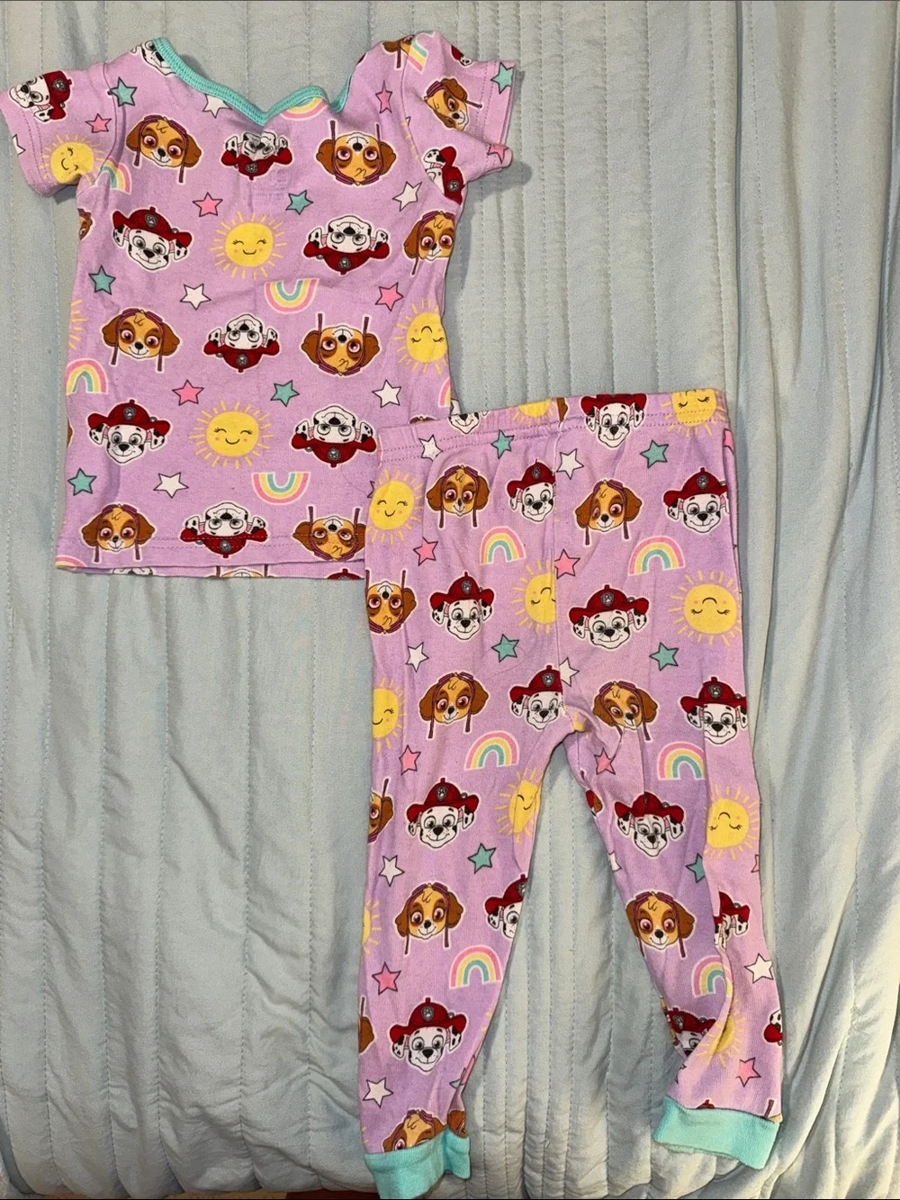 Purple Paw Patrol Pajamas with Marshall and Skye